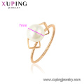 15340 xuping new latest gold ring designs romantic white pearl for party accessories for women jewelry